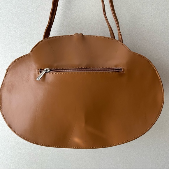 Tiffany and Fred Paris Leather Handbag Purse Brown Tan - Picture 7 of 16